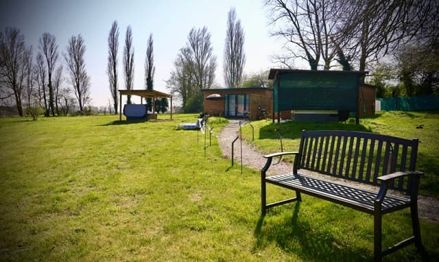 Both glamping pods with private hot tubs at Rocklands Retreat Norfolk